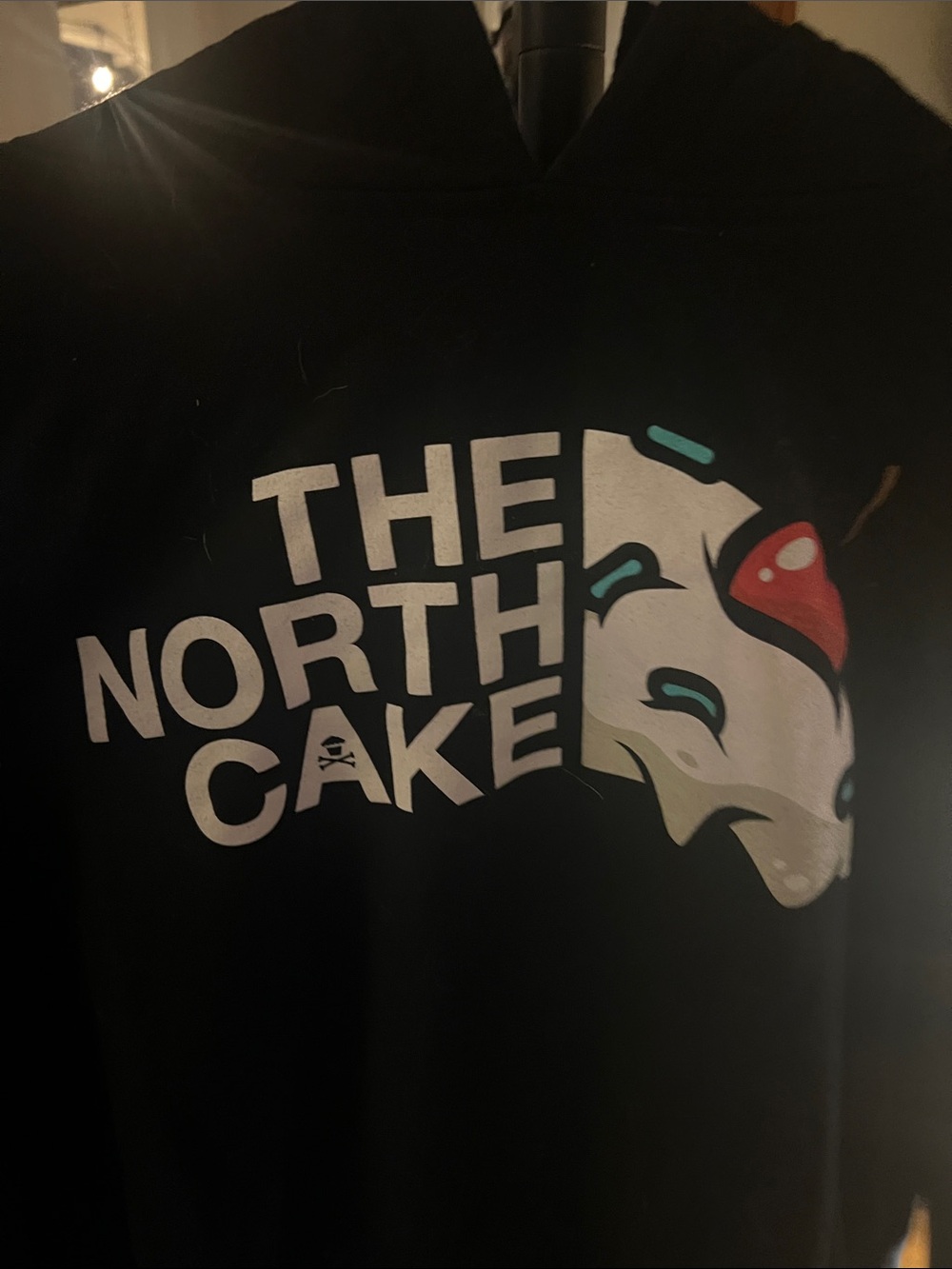 Johnny Cupcakes North Face Parody Hooded Sweatshirt